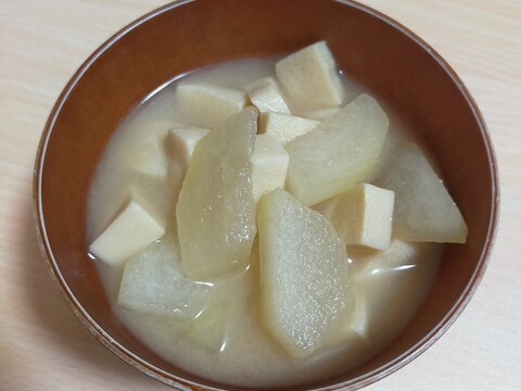 冬瓜と高野豆腐のお味噌汁